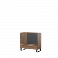 Skap Wodica 92x85 cm - Mørk brun - med bein - 2 dører