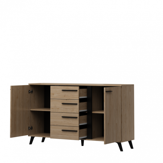 Skjenk Gaya 154x89 cm - med bein - Trelook