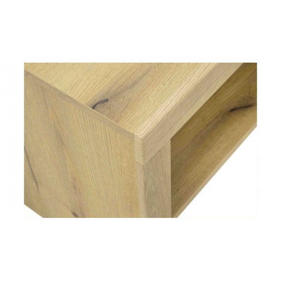 Sofabord med hylle Den 90x50 cm - Eikelook