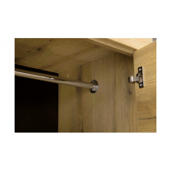 Garderobe Den 111x197 cm - Eikelook - 4 dører