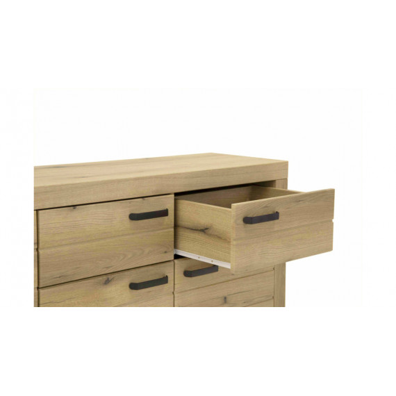 Skjenk Den 160x89 cm - Eikelook - 3 dører - 2 skuffer