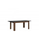 Spisebord Avona 160-207 cm - Mørk eik - Svart høyglans