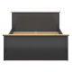 Seng Hesen 140 cm - Grafitt - med oppbevaringsskuff