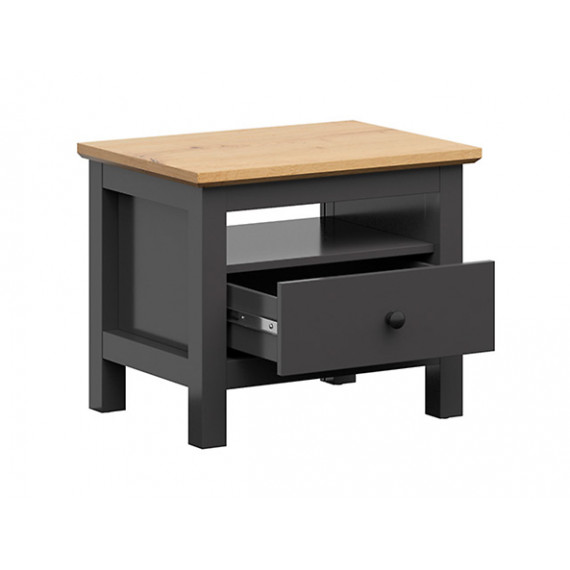 Nattbord Hesen 60x50 cm - Grafitt