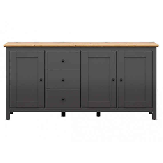 Skjenk Hesen 199x96 cm - 3 dører - 3 skuffer