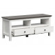 Tv-benk Hesen 137x59 cm - med hylle - 2 skuffer