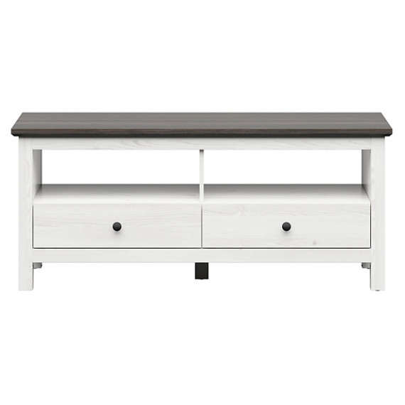 Tv-benk Hesen 137x59 cm - med hylle - 2 skuffer