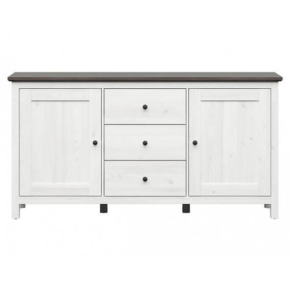 Skjenk Hesen 186x96 cm - 2 dører - 3 skuffer