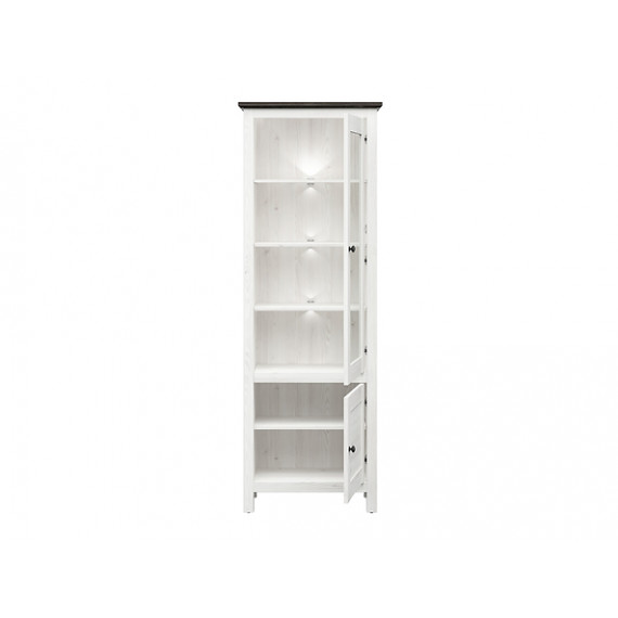 Vitrineskap Hesen 71x203 cm - Glassdører - Belysning
