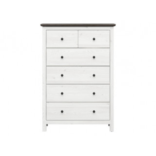 Kommode Hesen 101x145 cm - 6 skuffer