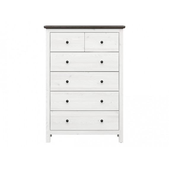 Kommode Hesen 101x145 cm - 6 skuffer