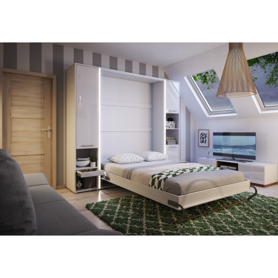 Skapseng Concept Pro 90 x 200 - vertikal - hvit høyglans