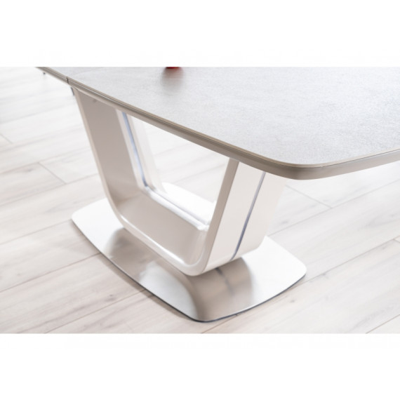 Spisebord Amari 160-220 cm - Grå - Keramikk