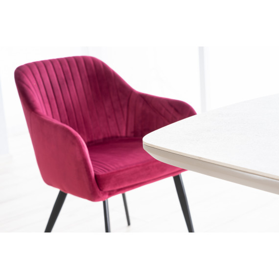 Spisebord Amari 160-220 cm - Grå - Keramikk