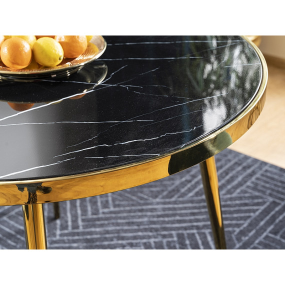 Spisebord Calvin 100 cm - Glass - Rundt