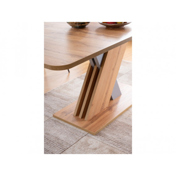 Spisebord Exelo 140-180 cm - Eikelook - Grå