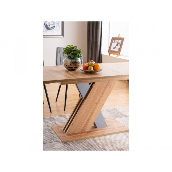 Spisebord Exelo 140-180 cm - Eikelook - Grå