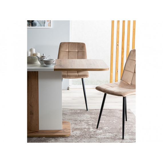 Spisebord Nexto 110-145 cm - Eikelook - Hvit