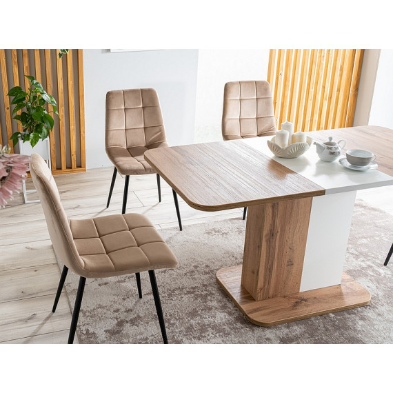 Spisebord Nexto 110-145 cm - Eikelook - Hvit