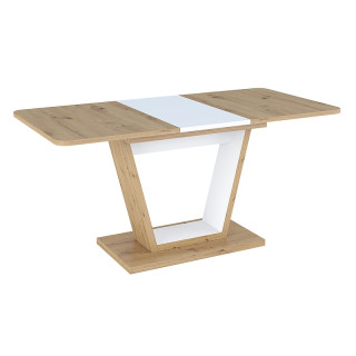 Spisebord Nigelo 120-160 cm - Eikelook - Hvit