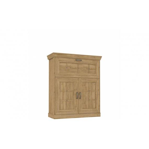 Skjenk Kalikst 119x141 cm - Eik waterford - 3 dører