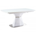 Spisebord Cortezo 160-210 cm - Glass - Hvit
