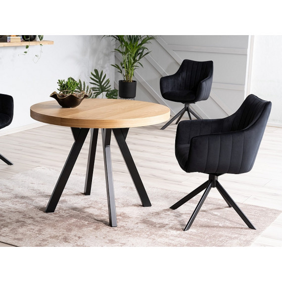 Spisebord Dominga 100-250 cm - Rundt uttrekkbart