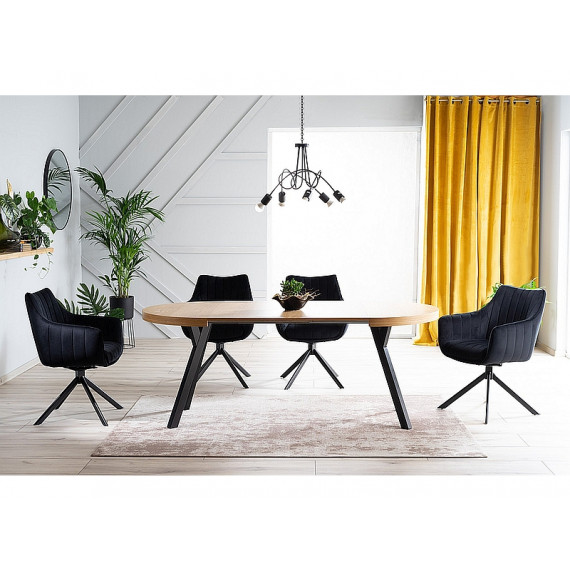 Spisebord Dominga 100-250 cm - Rundt uttrekkbart