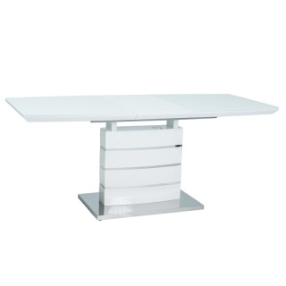 Spisebord Leono 140-180 cm - Hvit - Glass