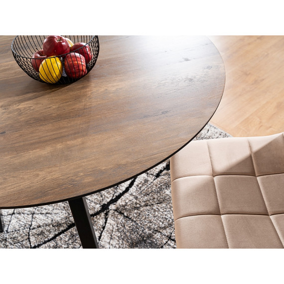 Spisebord Oakland 100 cm - Rundt - Nøtt