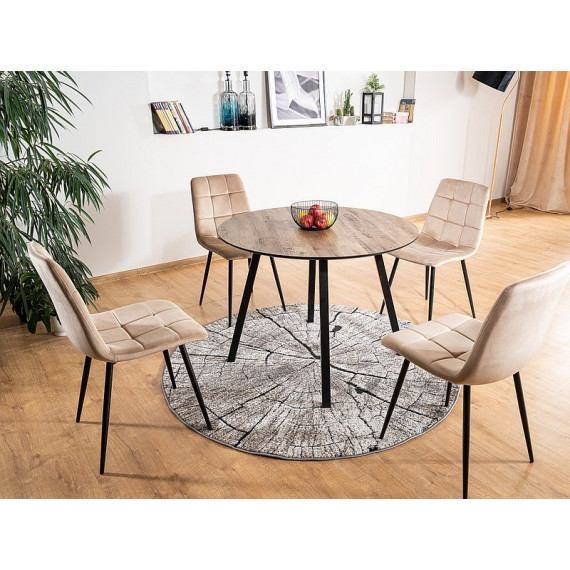 Spisebord Oakland 100 cm - Rundt - Nøtt