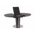 Spisebord Orbito 120-160 cm - Rundt uttrekkbart - Keramikk - Marmorlook