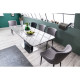 Spisebord Palla 160-210 cm - Keramikk - Marmorlook
