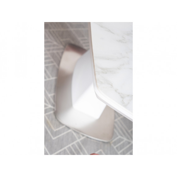 Spisebord Satur 160-210 cm - Keramikk - Marmorlook