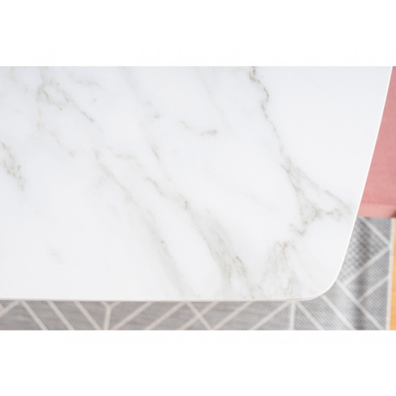 Spisebord Satur 160-210 cm - Keramikk - Marmorlook