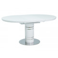 Spisebord Strato 120-160 cm - Rundt uttrekkbart - Glass