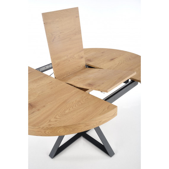 Spisebord Merco 120 cm - Rundt uttrekkbart - Eik