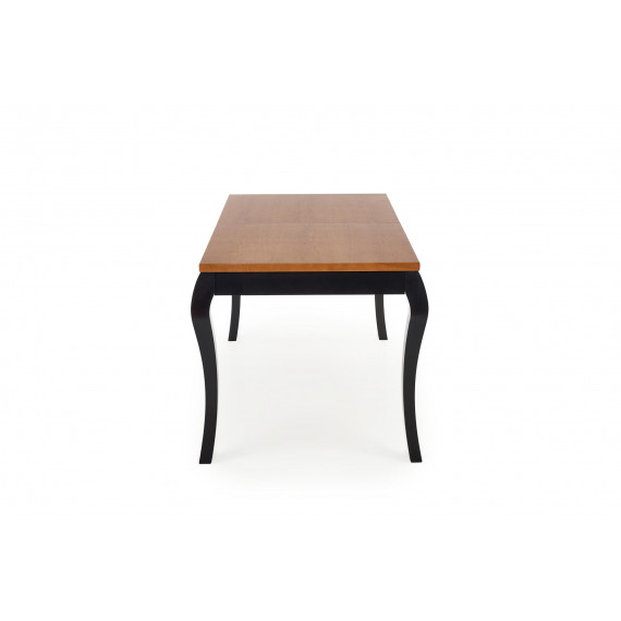 Spisebord Windsor 160-200 cm - eik - sort