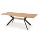 Spisebord Bacardi 160-220 cm - eik - sorte ben
