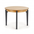 Spisebord Sorba 100-200 cm - Rundt uttrekkbart - Grafitt - Eikefiner