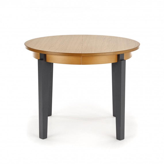 Spisebord Sorbus 100-200 cm - rundt uttrekkbart - grafitt - eikefiner