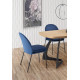 Spisebord Veldon 160-200 cm - eik - sort