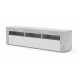 Vegghengt tv-bord Moreno 160 cm - Betong - Hvit