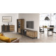 Tv-benk Hayato 155x56 cm - trelook - svart matt
