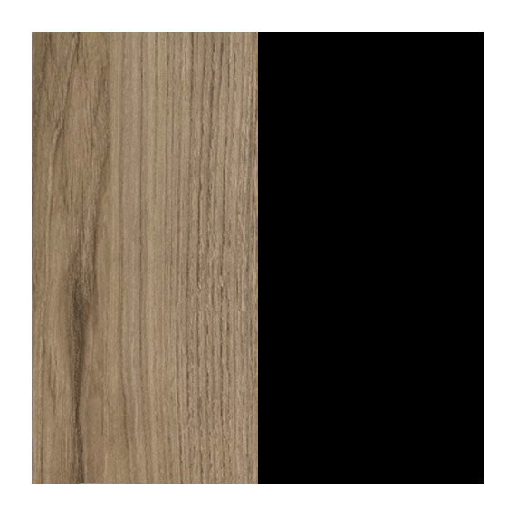 Seng Dalate 160x200 cm - eik catania - svart matt