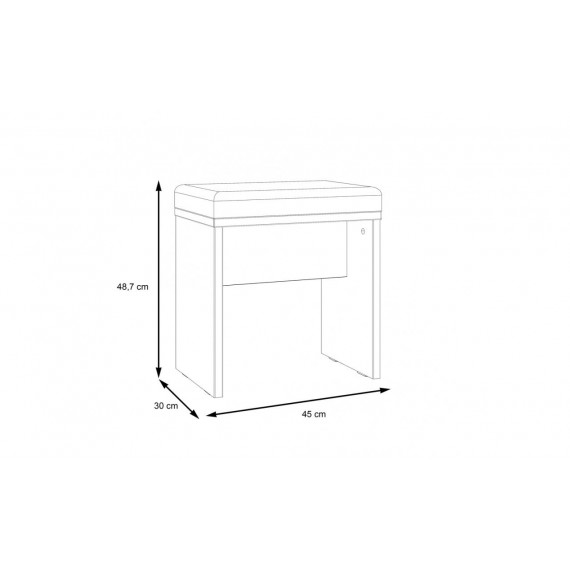 Krakk Dalate 45x79 cm - eik catania