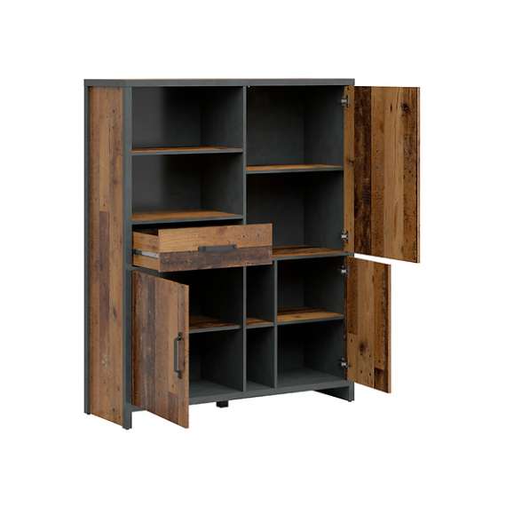 Skjenk Weston 120x150 cm - trelook - gammel look