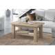 Sofabord Astoria - 110-150x68 cm  - eik sonoma - justerbart