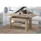 Sofabord Astoria - 110-150x68 cm  - eik sonoma - justerbart