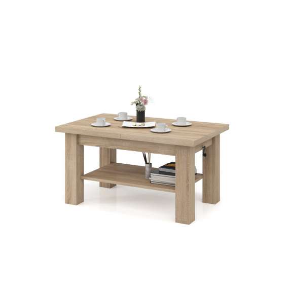 Sofabord Astoria - 110-150x68 cm  - eik sonoma - justerbart